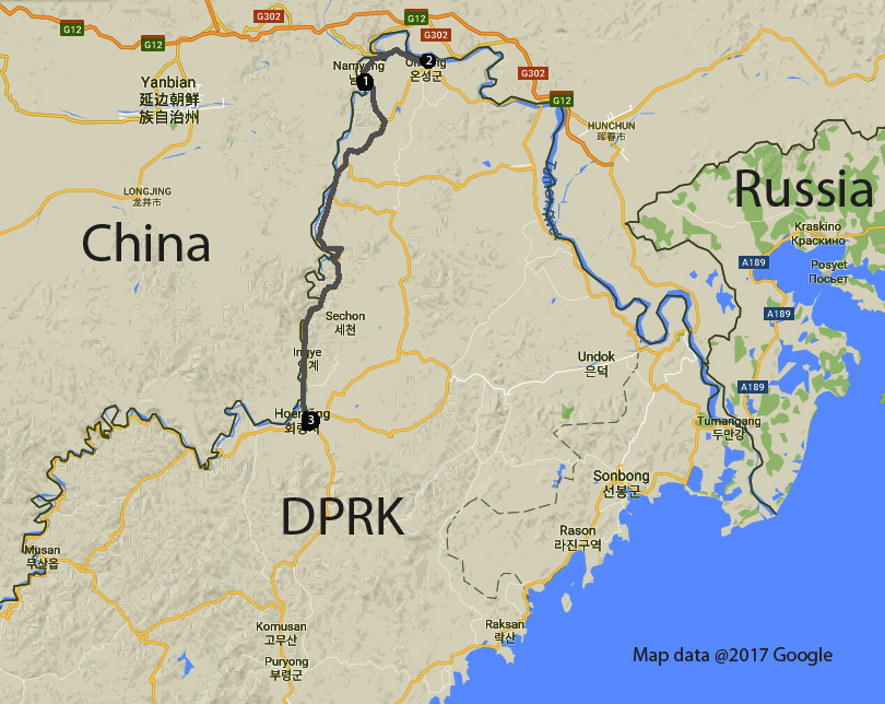 North East DPRK Map