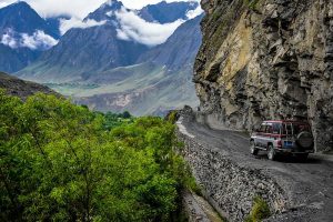 The road to Kalash Valley, Paksitan