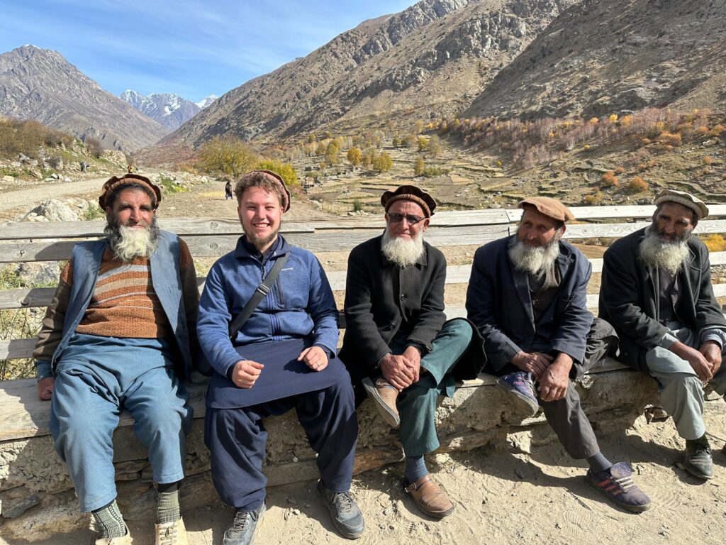 Me sitting with old men during my visit to Nuristan